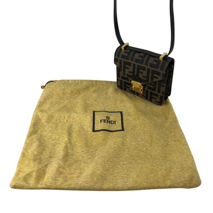 FENDI Zucca Lock Shoulder bag Brown Vintage mbiimu