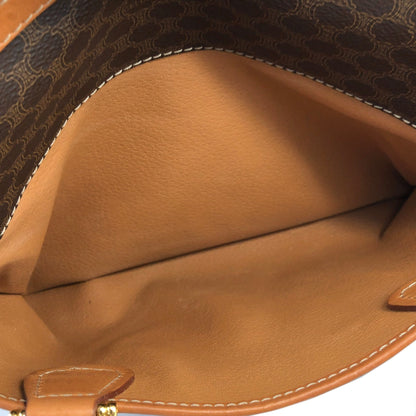 CELINE Macadam Blason Handbag Brown Vintage 5mzszr