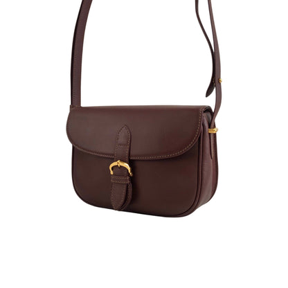 Cartier Front Buckle Shoulder bag Bordeaux Vintage vtcync