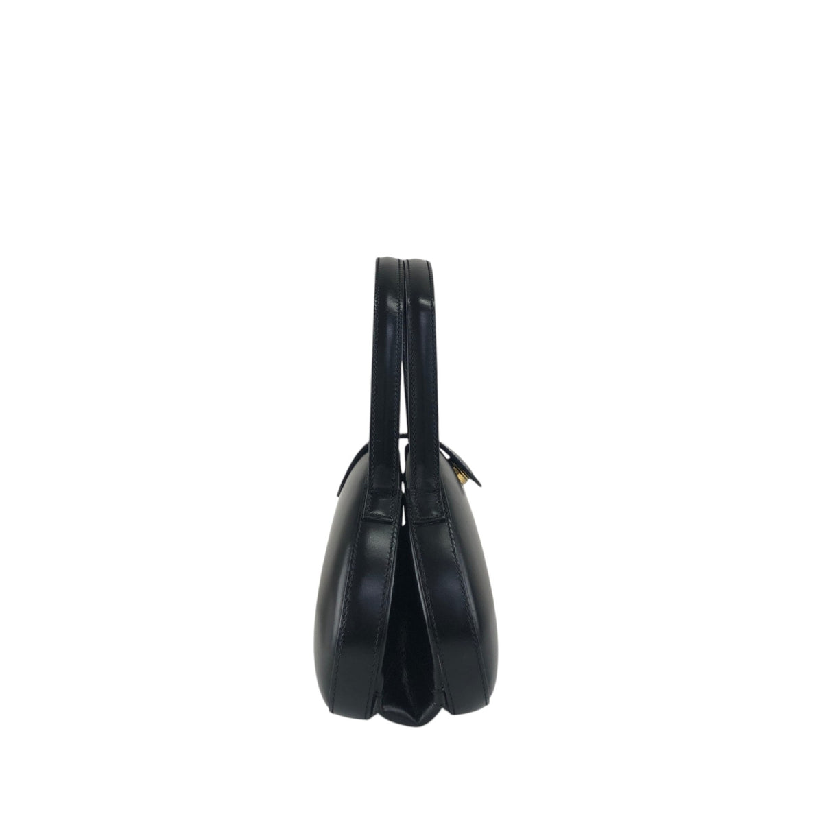 LOEWE Anagram Top Handle Handbag Black Vintage ihd733