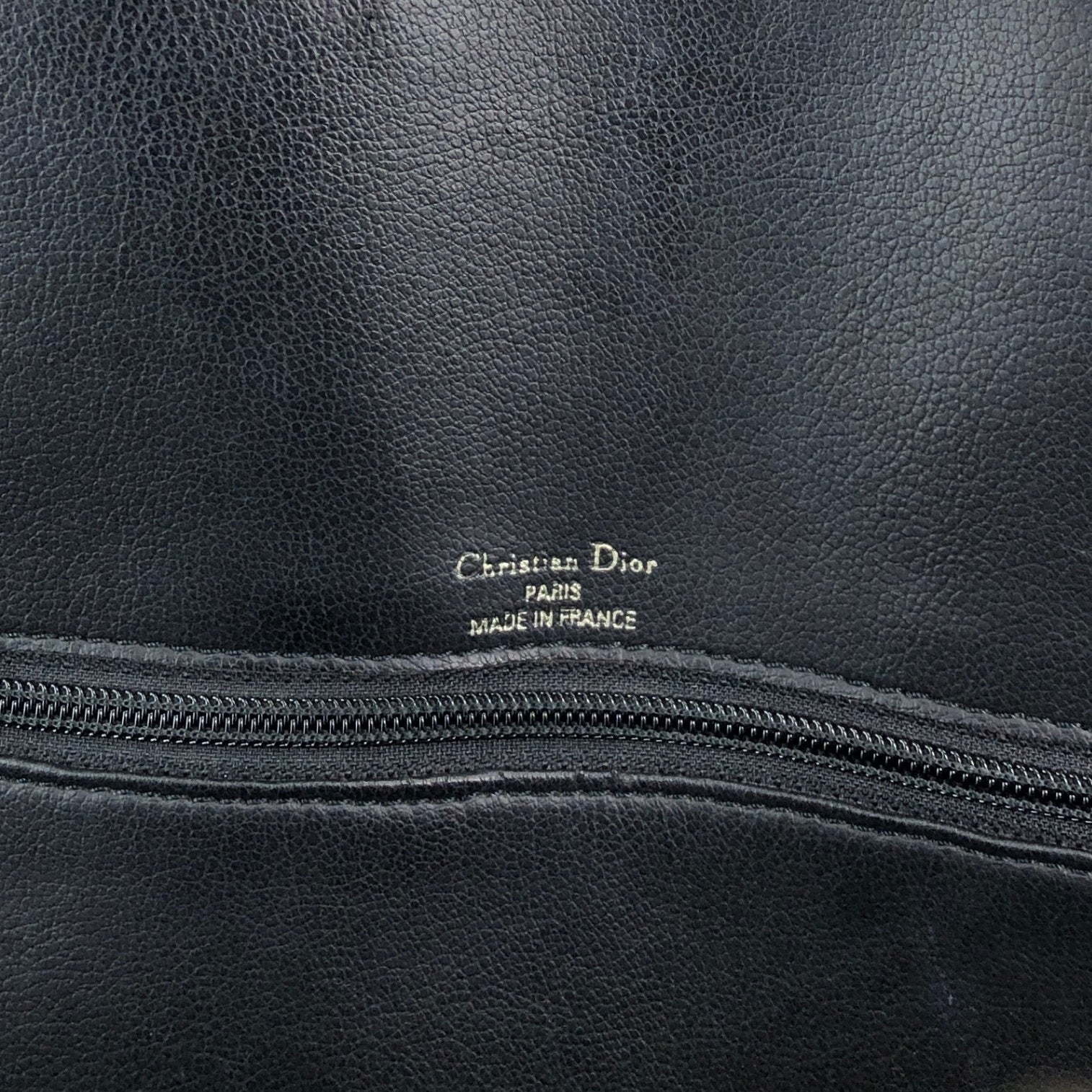 Christian Dior CD Logo Turn Lock Shoulder bag Black Vintage 7ng3ku