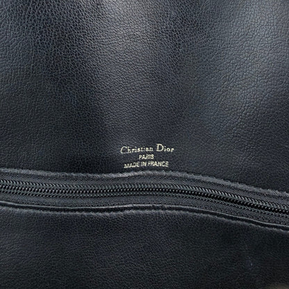 Christian Dior CD Logo Turn Lock Shoulder bag Black Vintage 7ng3ku