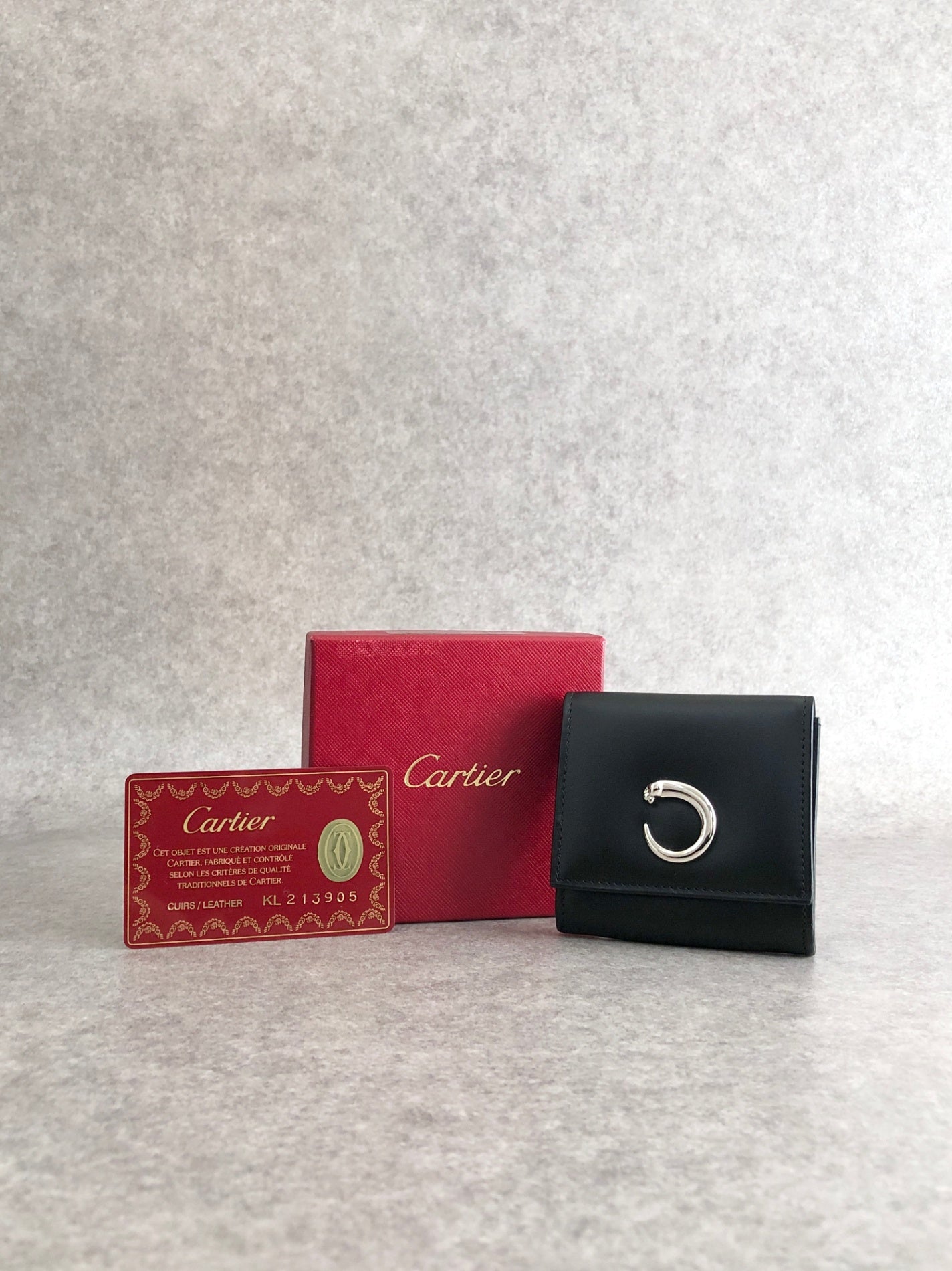 Cartier Coin Purse Black Vintage ezjpvn