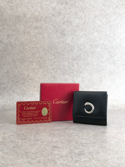 Cartier Coin Purse Black Vintage ezjpvn