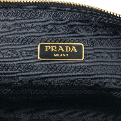 PRADA Logo Small Chain Shoulder bag Black Vintage ckmyc2