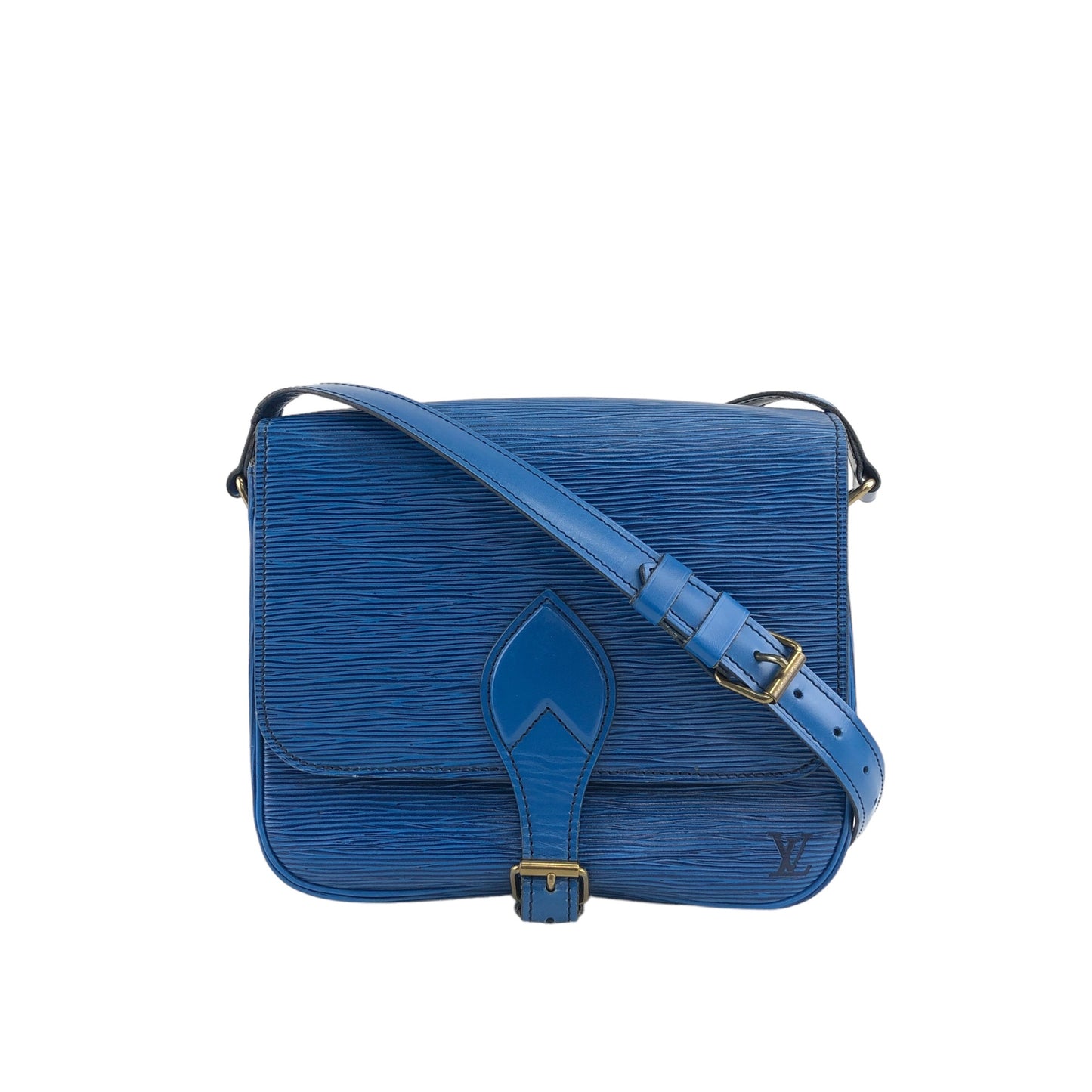 LOUIS VUITTON Epi Shoulder bag Blue M52245 Vintage v78bh4