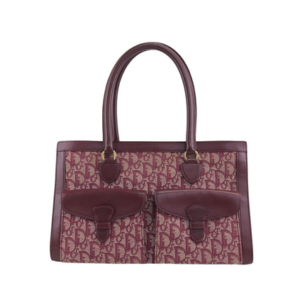 Christian Dior Trotter Handbag Bordeaux Vintage 2phza4