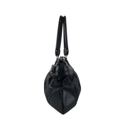 Salvatore Ferragamo Gancini Handbag Black Vintage igucky