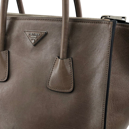 PRADA Triangle Logo Two-way Handbag Shoulder bag Brown Vintage miurph