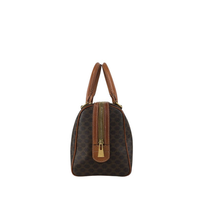 CELINE Macadam Triomphe Handbag Brown Vintage kavesa