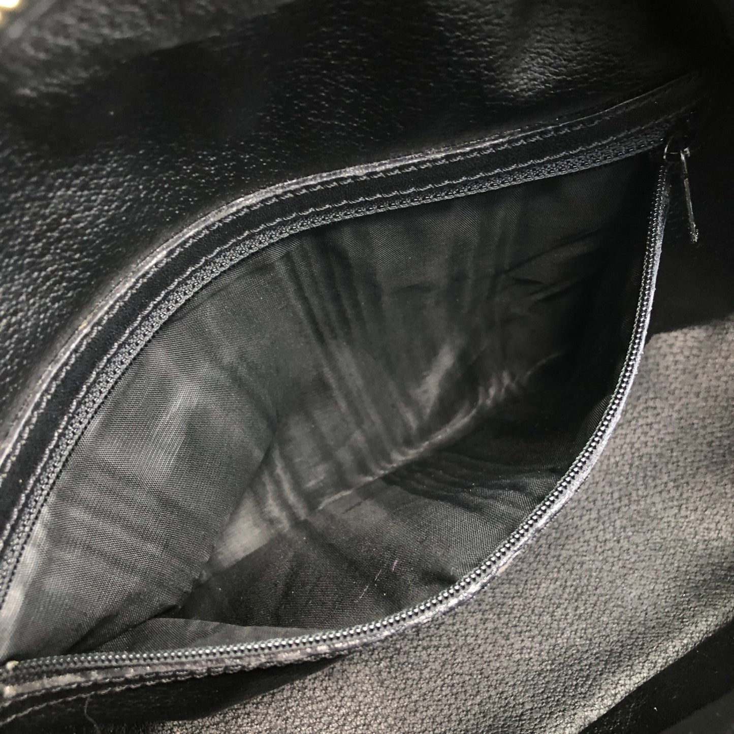 CELINE Macadam Blason Handbag Black Vintage guswt5