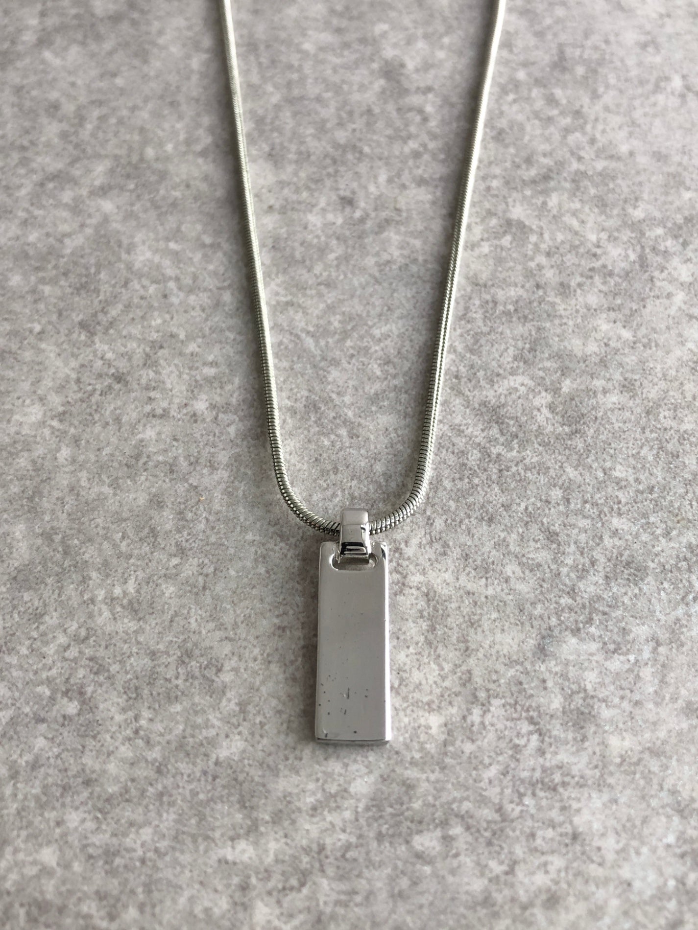 Christian Dior Logo Necklace Silver Vintage vanrpb