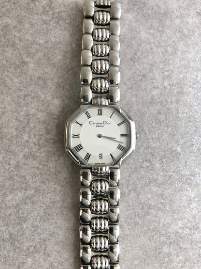 Christian Dior Quartz Watch Silver D45-106-1 Vintage m4evpi