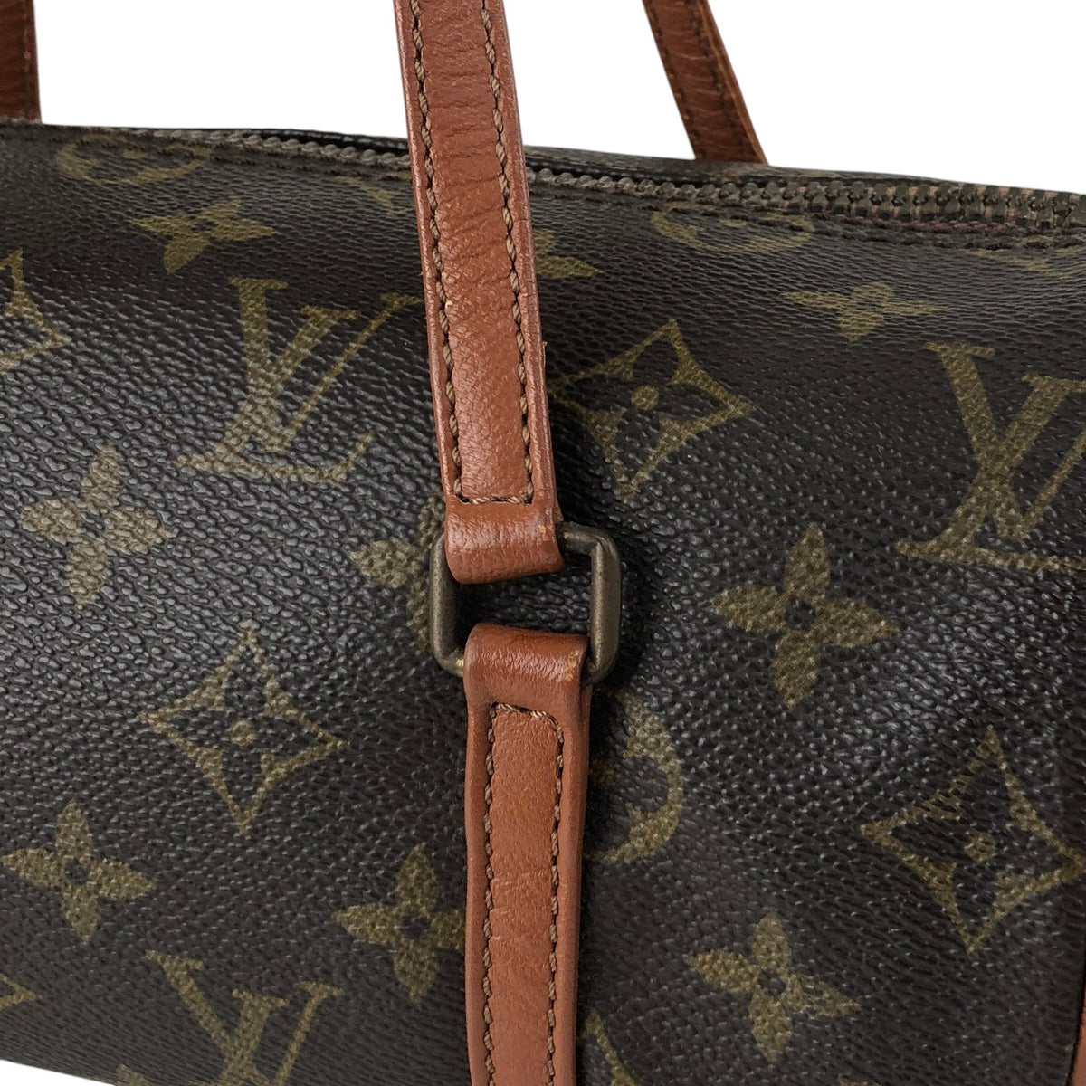 LOUIS VUITTON Monogram Handbag Brown M51386 Vintage v8pnbm