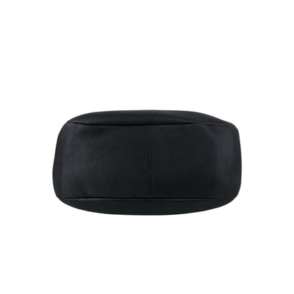 PRADA Logo Shoulder bag Hobobag Black Vintage 53rvk2