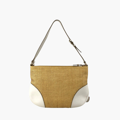 Salvatore Ferragamo Shoulder bag Beige AU-21 D035 Vintage mc74rn