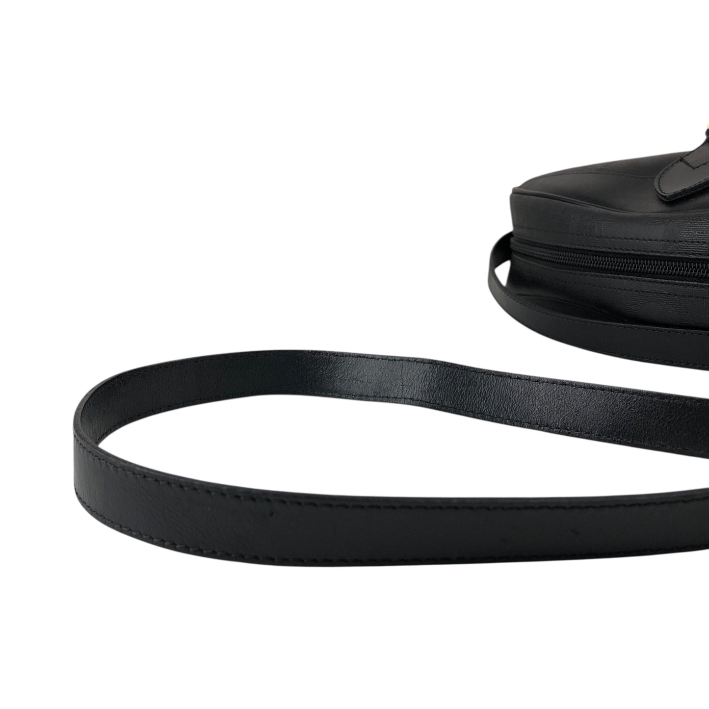 Christian Dior Trotter Round Shoulder bag Black Vintage texmwr