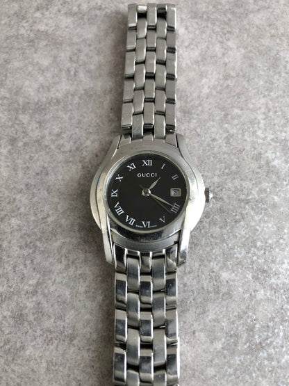 GUCCI Quartz Watch Silver 5500L Vintage w75vg2
