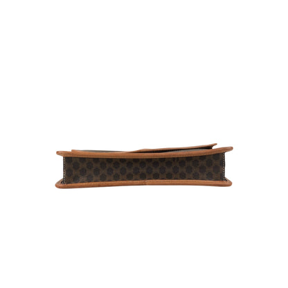 CELINE Macadam Blason Shoulder bag Brown Vintage tfmjuy
