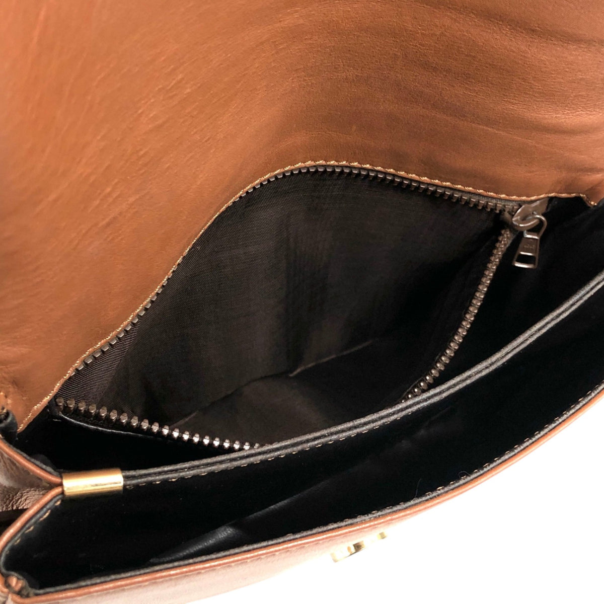 CELINE Blason Shoulder bag Brown Vintage c75hyk