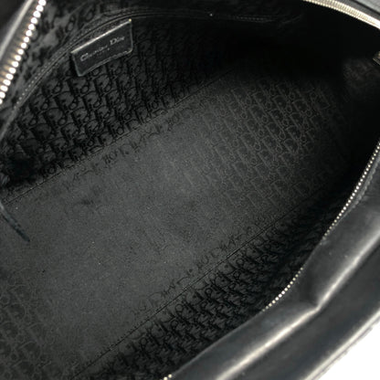 Christian Dior Cannage Handbag Black Vintage hyakrz