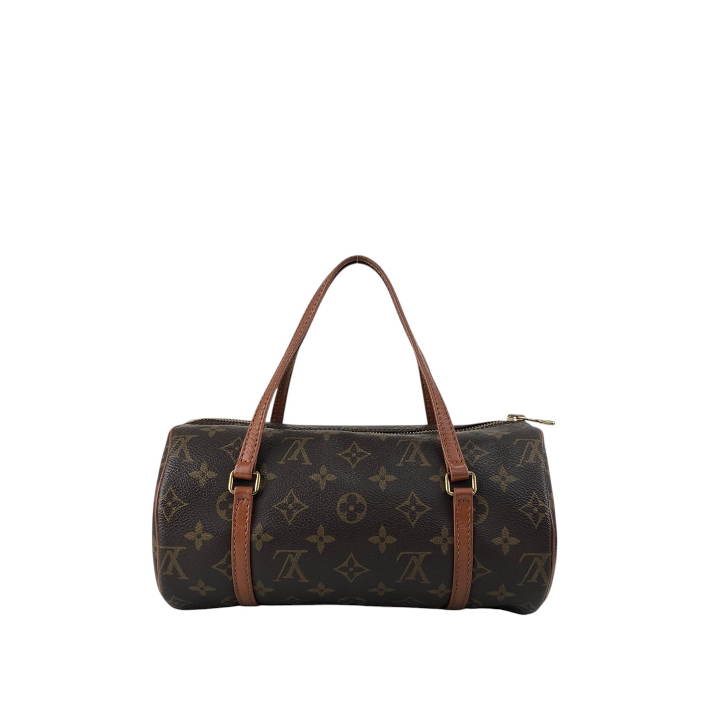 LOUIS VUITTON Monogram Handbag Brown Vintage dwmmh5
