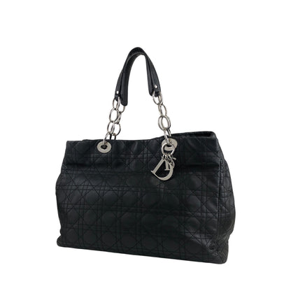 Christian Dior Lady Dior Cannage Charm Totebag Black Vintage niu5pt