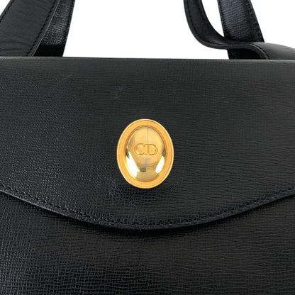Christian Dior CD Logo Handbag Black Vintage zpkwmk