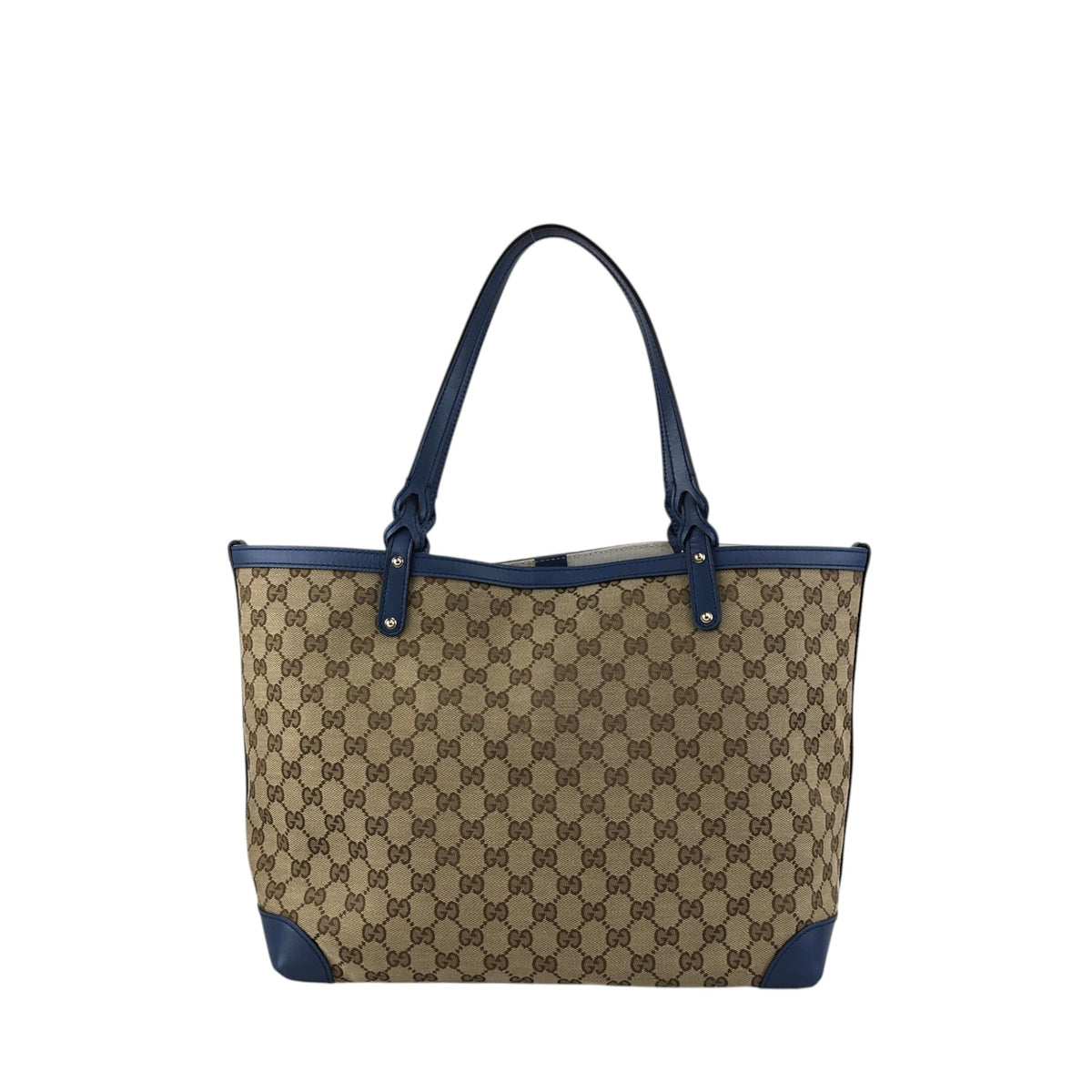 GUCCI GG Canvas Totebag Beige Vintage z375jy