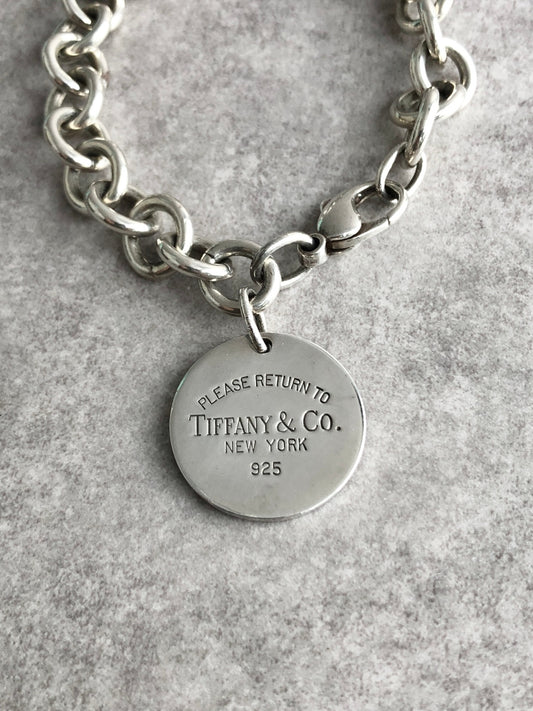 Tiffany & Co. SILVER925 Bracelet Silver Vintage r35w6a