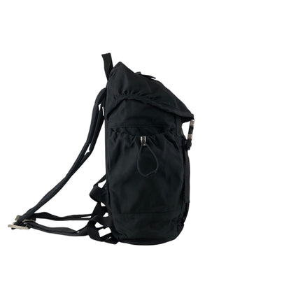 PRADA Tessuto Triangle Logo Backpack Black Vintage 6bctx4
