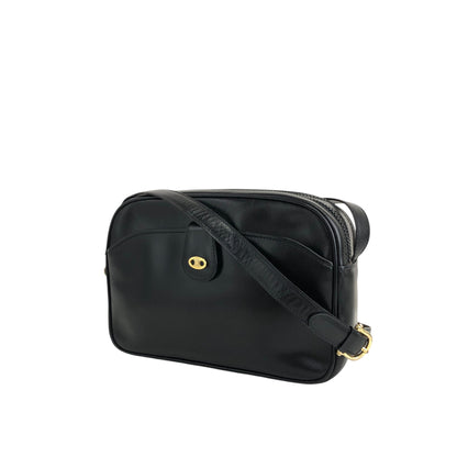 CELINE Blason Shoulder bag Black Vintage kan4ny