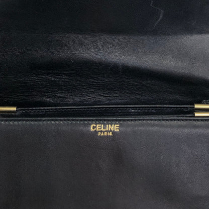 CELINE Horse Carriage Crossbody Shoulder bag Black Vintage mimnwz
