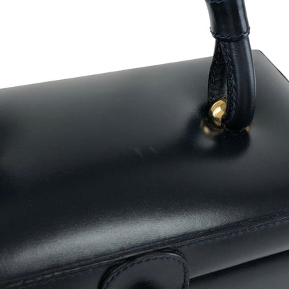 LOEWE Anagram Handbag Vanity bag Navy Vintage kwwgaf