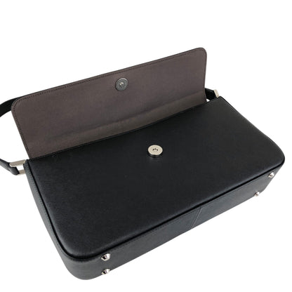 BURBERRY Logo Shoulder bag Black Vintage 5huwxe
