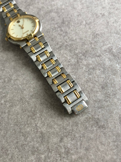 GUCCI Watch Silver×Gold 9000M Vintage tzfvjs