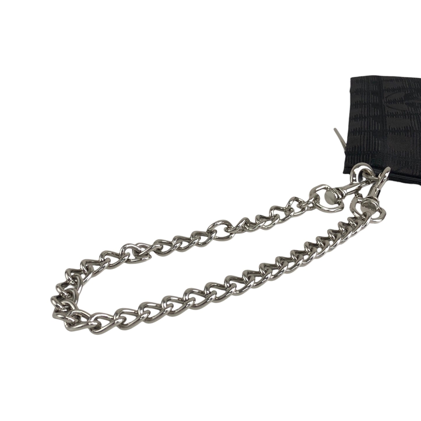 CHANEL New Travel Line Chain Handbag Pouch Brown Vintage 2d7ied