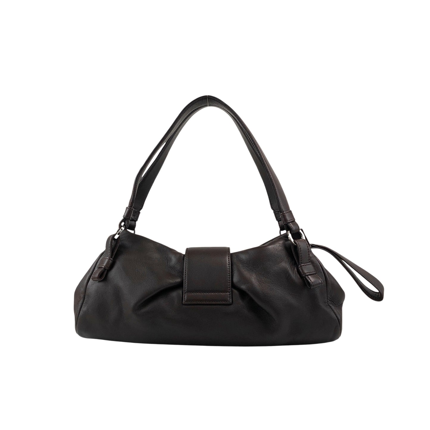 LOEWE Anagram Handbag Hobobag Brown Vintage mcgv5x