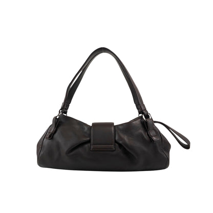 LOEWE Anagram Handbag Hobobag Brown Vintage mcgv5x