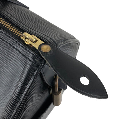 LOUIS VUITTON Epi Small Boston bag Handbag Black Vintage fd7wa4