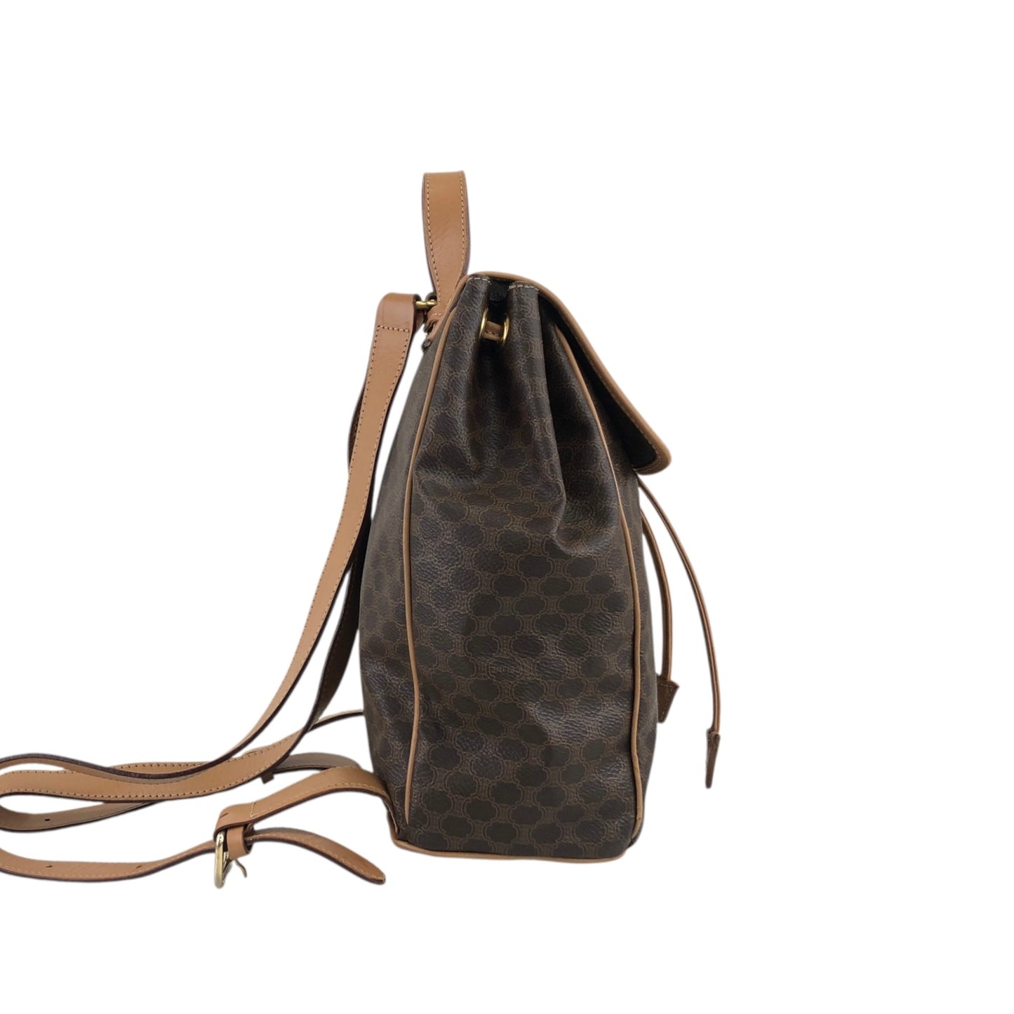 CELINE Macadam Gancini Backpack Brown Vintage mf5k3j