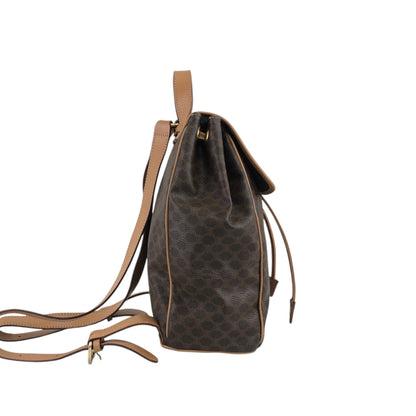 CELINE Macadam Gancini Backpack Brown Vintage mf5k3j