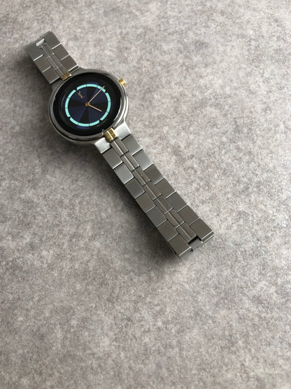 Yves Saint Laurent Quartz Watch Silver 9620-H13847Y Vintage 28zc4x