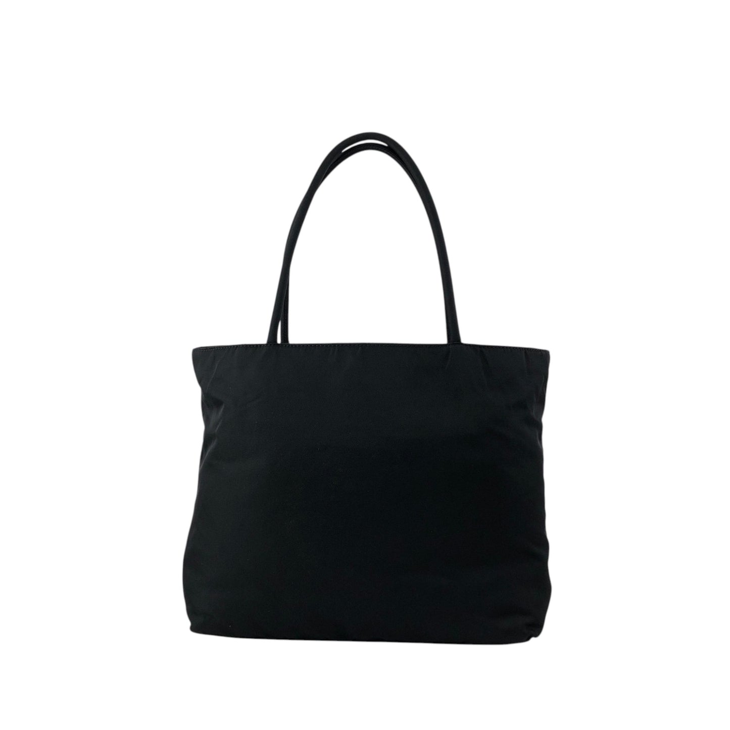 PRADA Tessuto Triangle Logo Totebag Black Vintage xn2y5c