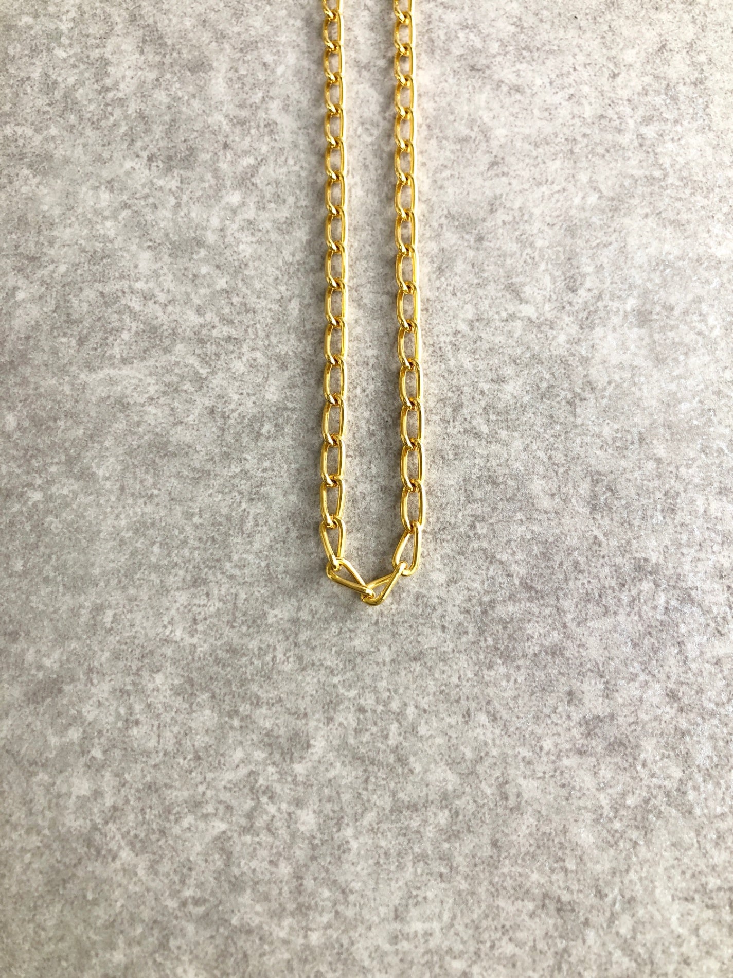 GUCCI GG Motif Necklace Gold Vintage fh2wgd