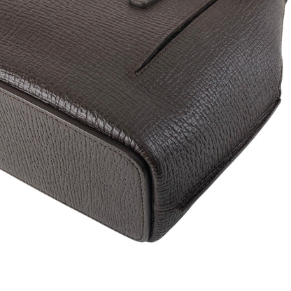 LOEWE Logo Embossed Handbag Brown Vintage xdd6ie