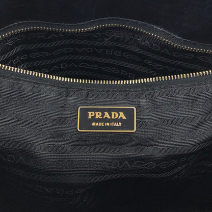 PRADA Tessuto Triangle Logo Totebag Black Vintage w67g35