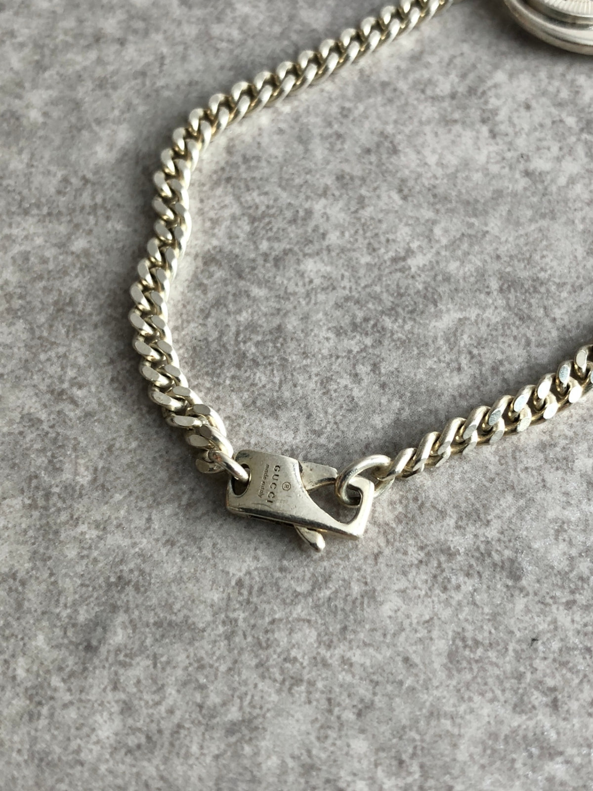 GUCCI Interlocking SILVER925 Bracelet Silver Vintage hmwmgs