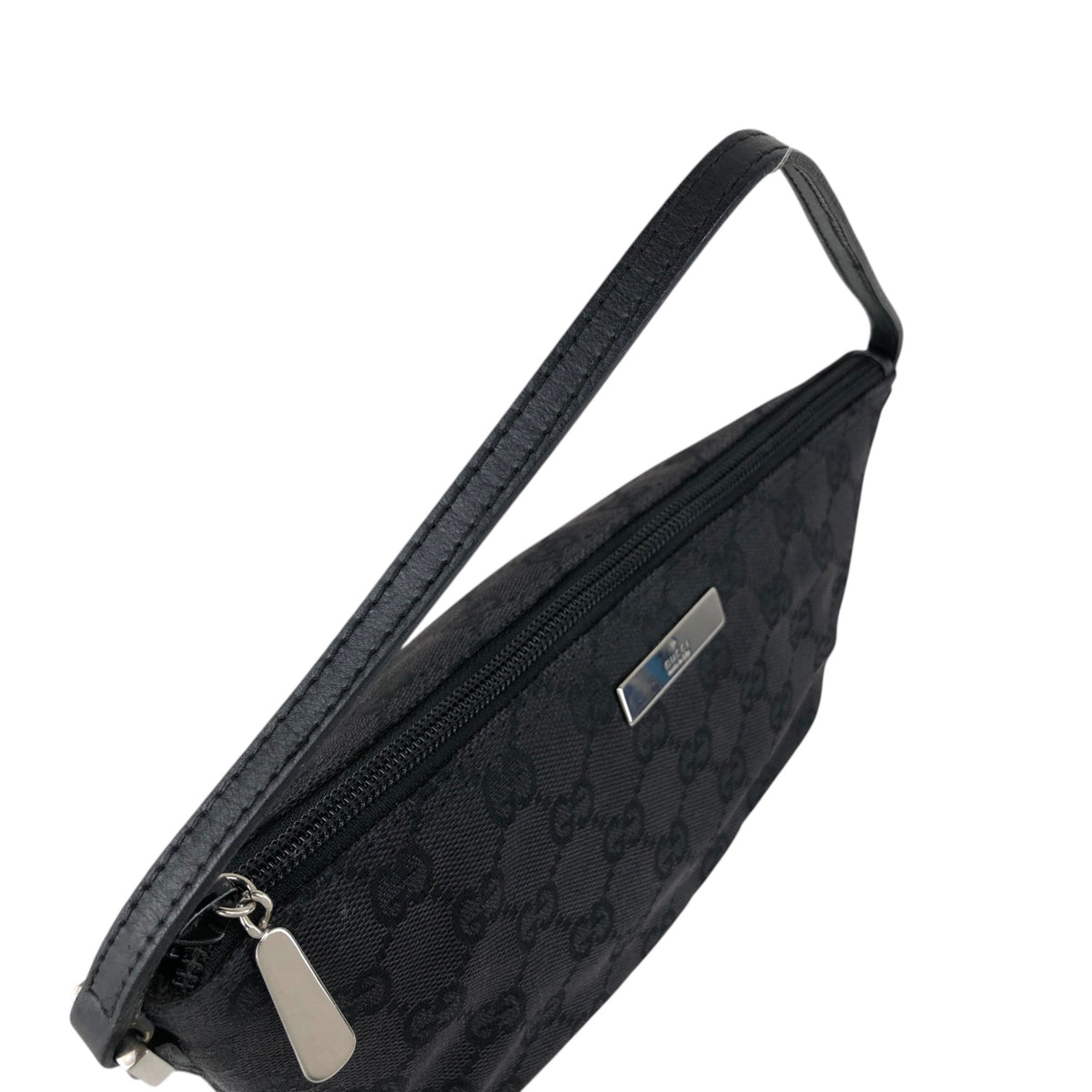 GUCCI GG Canvas Small Handbag Black Vintage j7yzmi