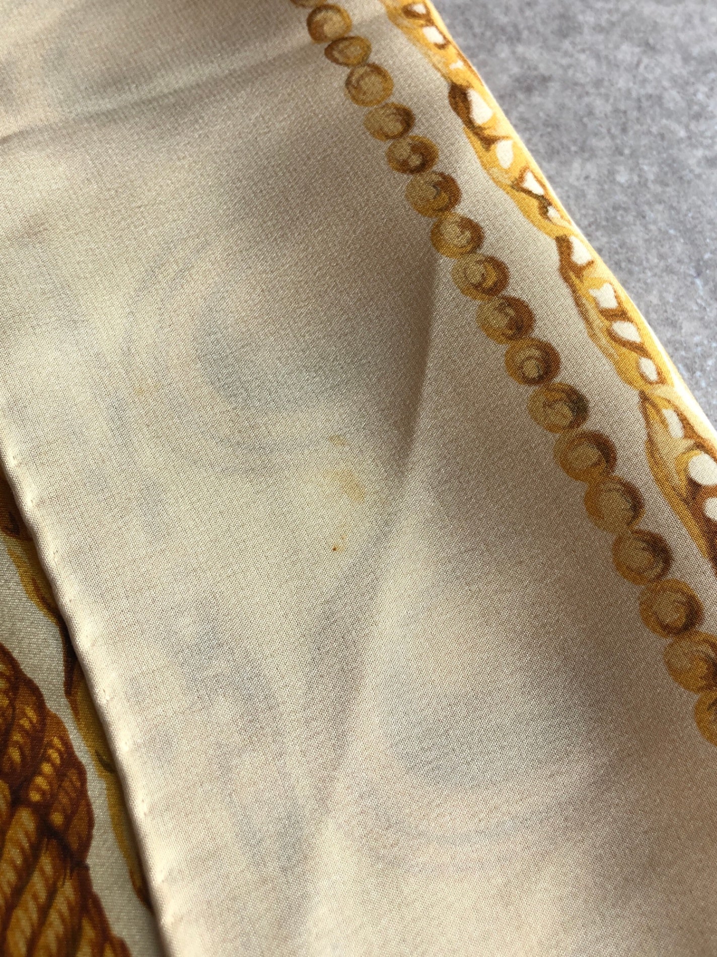Christian Dior Silk Scarf Beige Vintage tp3pu6